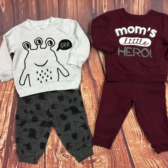 Other - Lot of 2 Boy's 12 Mos Sweat Outfits